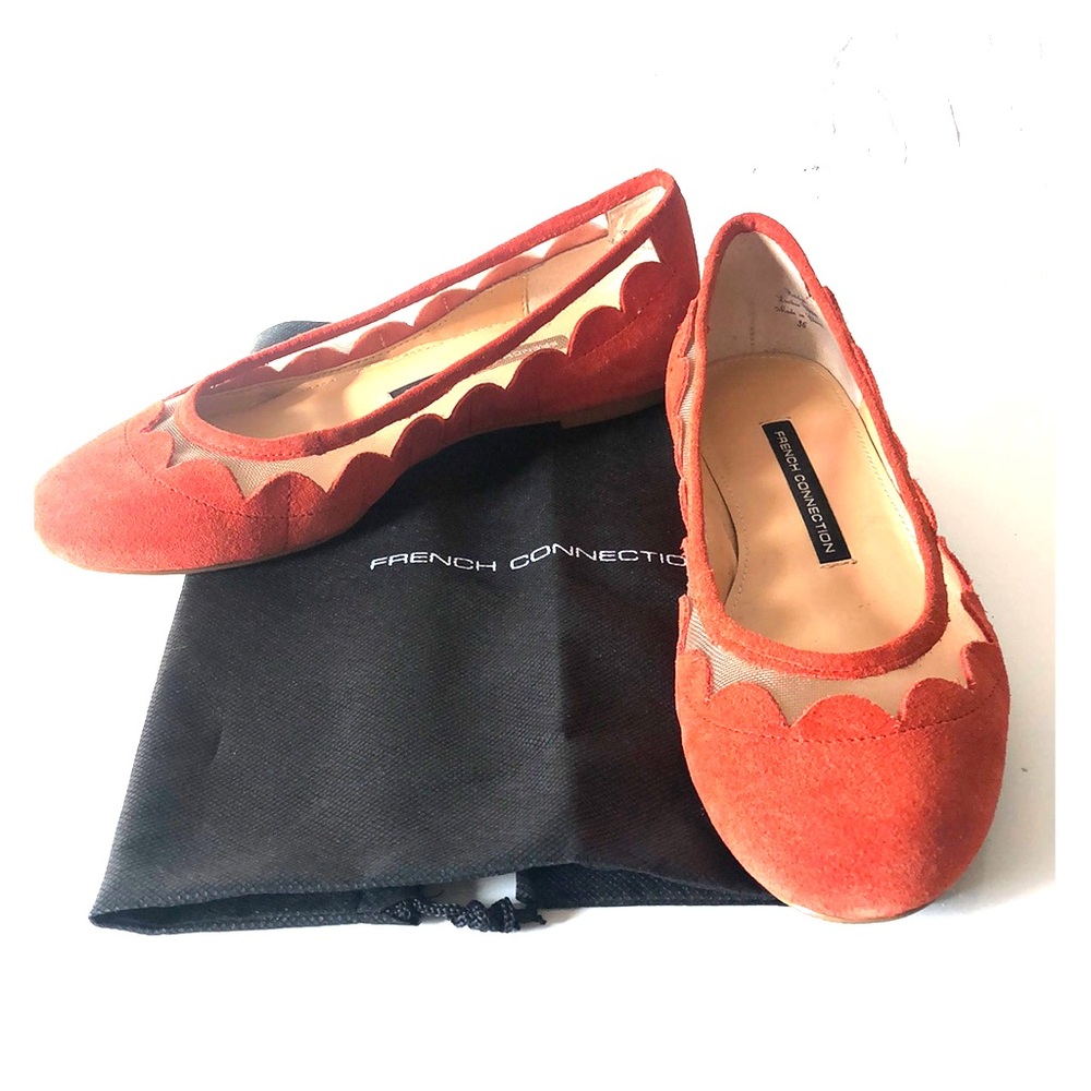 French Connection Bridget Flat. 36m, coral/clear